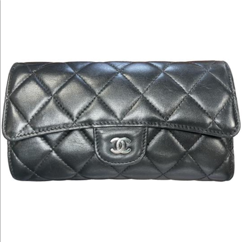 Chanel Lambskin Quilted Wallet